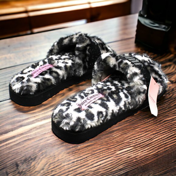 Juicy Couture Halo Women's Faux-Fur Slippers - Picture 5 of 7